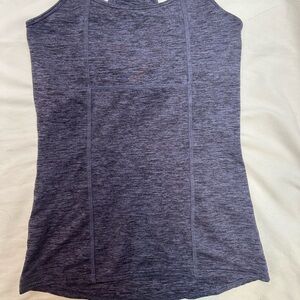 Hard Tail Heathered Purple Racerback Tank Top S